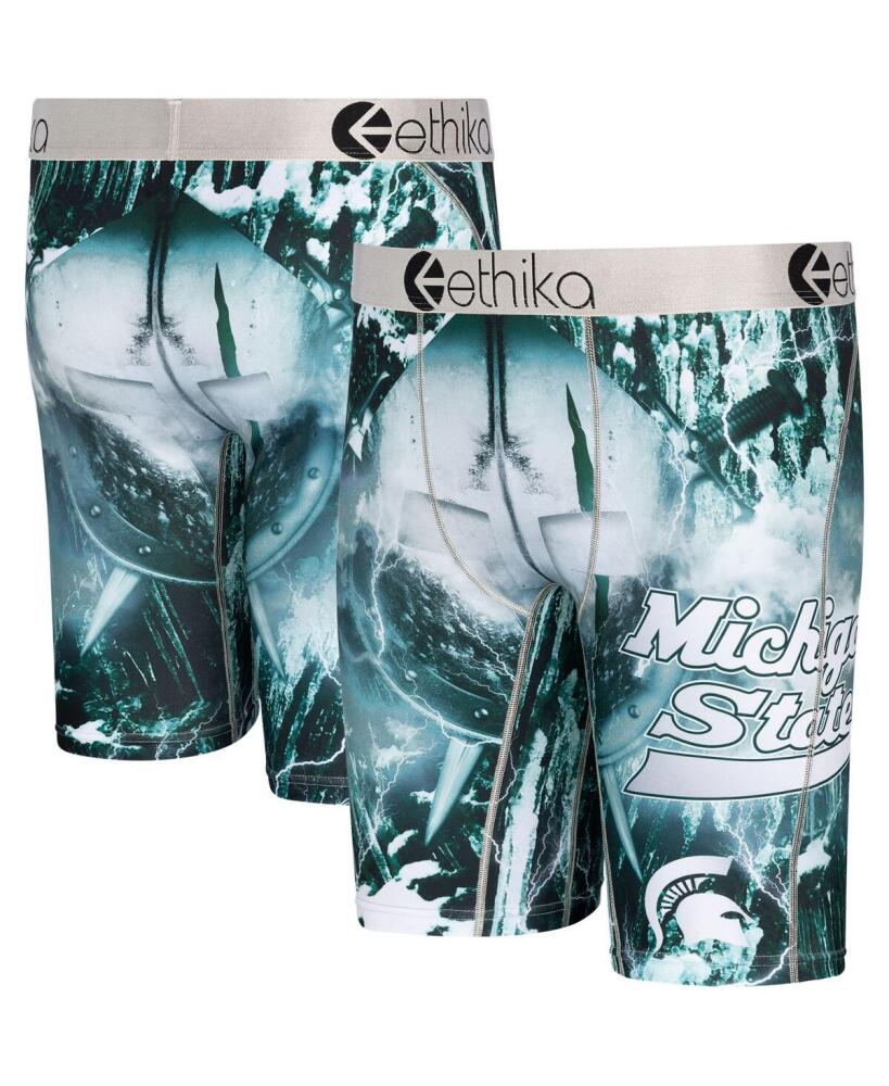 Men's Ethika Green Michigan State Spartans Spirit Boxer Briefs - Green Cover