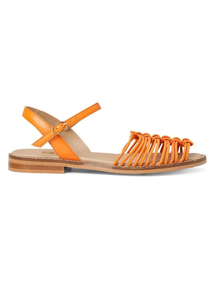 Bruno Magli Women's Juliet Strappy Flat Sandals - Orange Cover