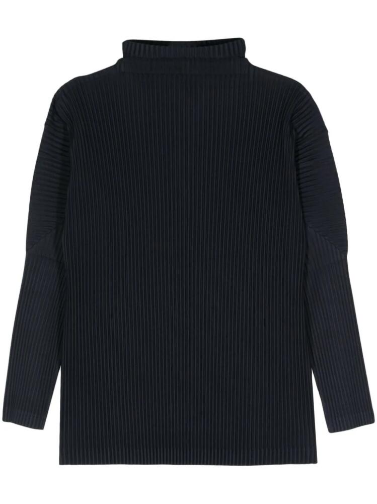 Homme Plissé Issey Miyake roll-neck plissé jumper - Blue Cover