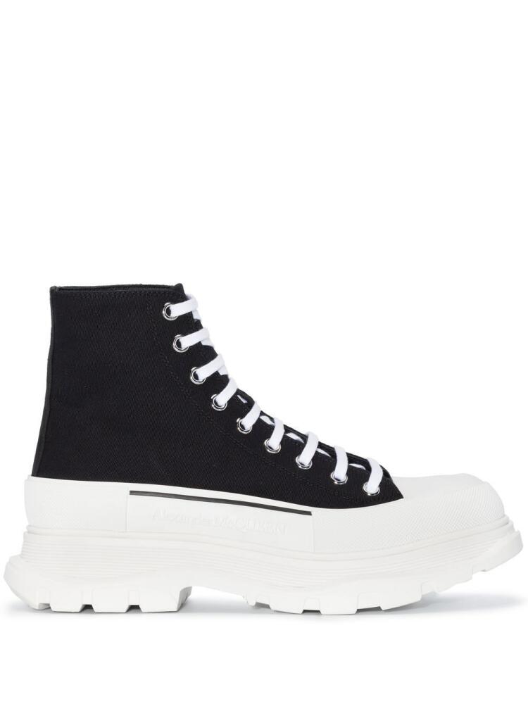 Alexander McQueen Tread Slick high-top sneakers - Black Cover