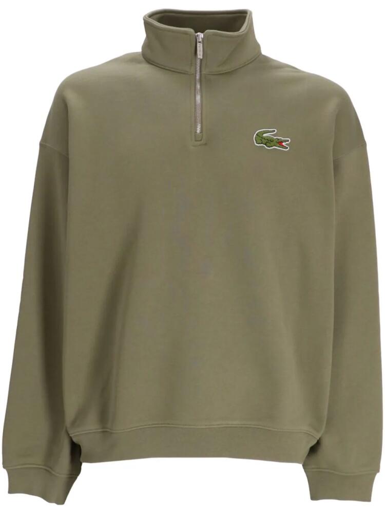 Lacoste appliqué-logo sweatshirt - Green Cover