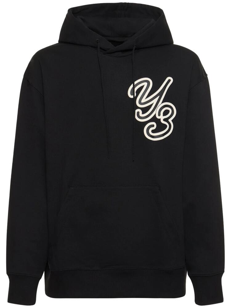 Y-3 Gfx Logo Organic Cotton Hoodie Cover