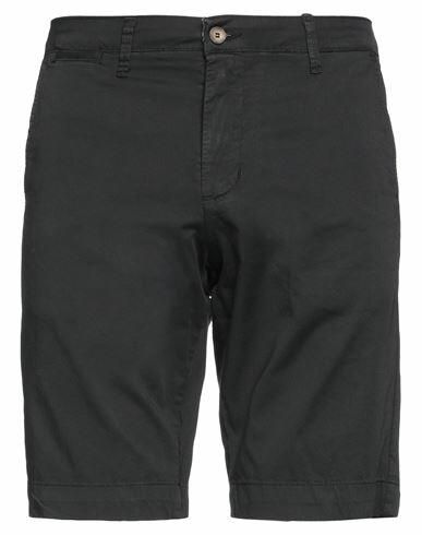 Rar Man Shorts & Bermuda Shorts Black Cotton, Elastane Cover