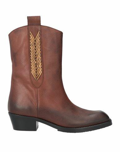 Marc Ellis Woman Ankle boots Tan Soft Leather Cover