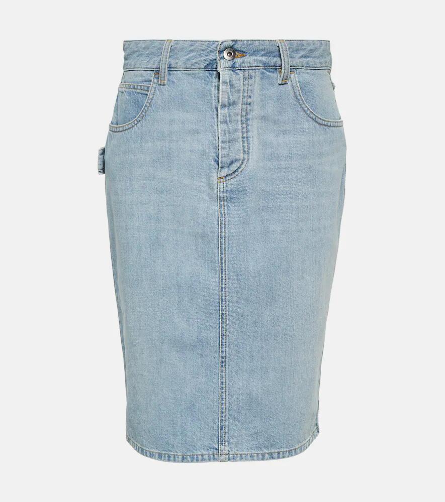 Bottega Veneta High-rise denim pencil skirt Cover