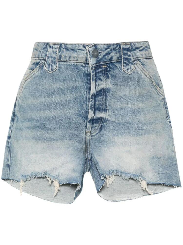 AllSaints Idaho mid-rise denim shorts - Blue Cover