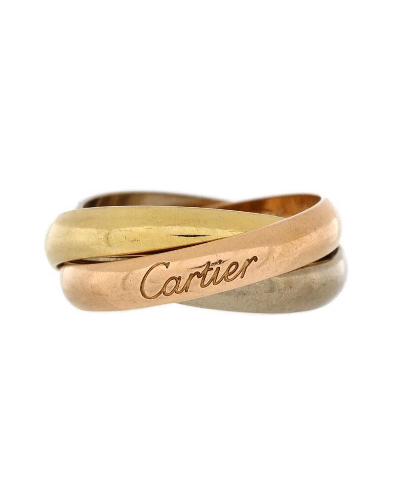 Pre-Owned Cartier Medium Trinity Ring 18K Tricolor Gold Cover