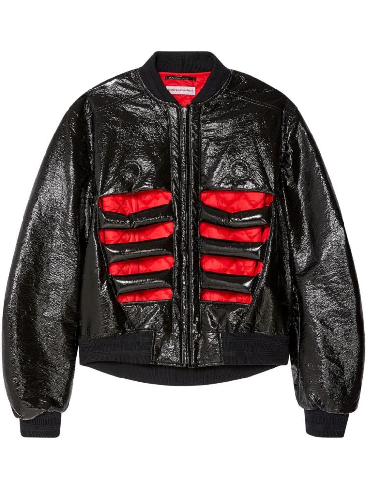 Walter Van Beirendonck Exoskeleton zip-up bomber jacket - Black Cover