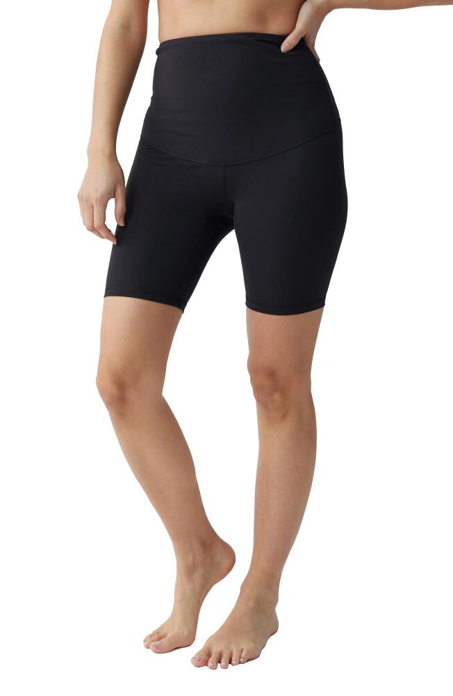 Ingrid & Isabel Assorted Set of 2 Postpartum Compression Bike Shorts in Black/Navy Cover