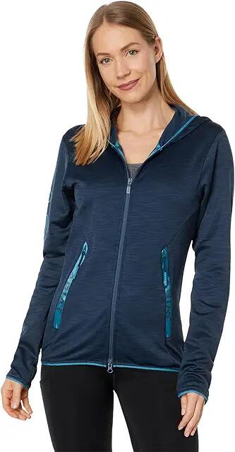 Ariat Byron Full Zip Hoodie (Deep Petroleum) Women's Clothing Cover