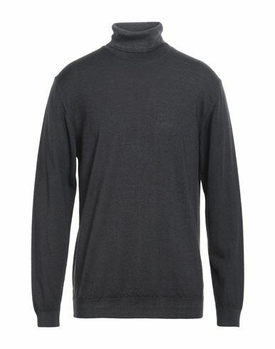 Daniele Fiesoli Man Turtleneck Black Merino Wool Cover