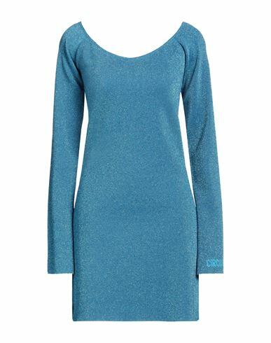 Circus Hotel Woman Mini dress Azure Viscose, Polyamide, Polyester Cover