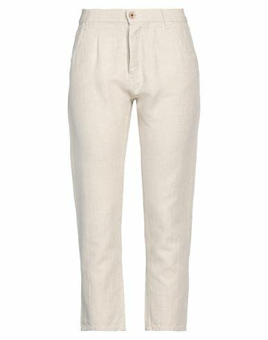 Pence Woman Pants Beige Cotton, Linen Cover