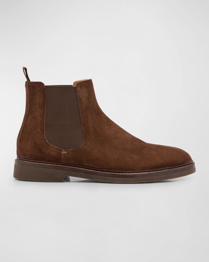 Brunello Cucinelli Men's Suede Chelsea Ankle Boots Cover