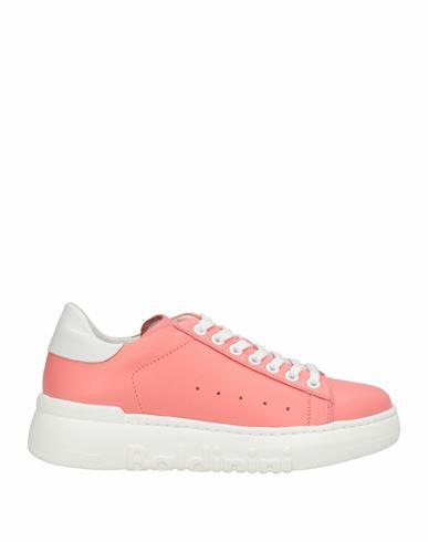 Baldinini Woman Sneakers Salmon pink Soft Leather Cover