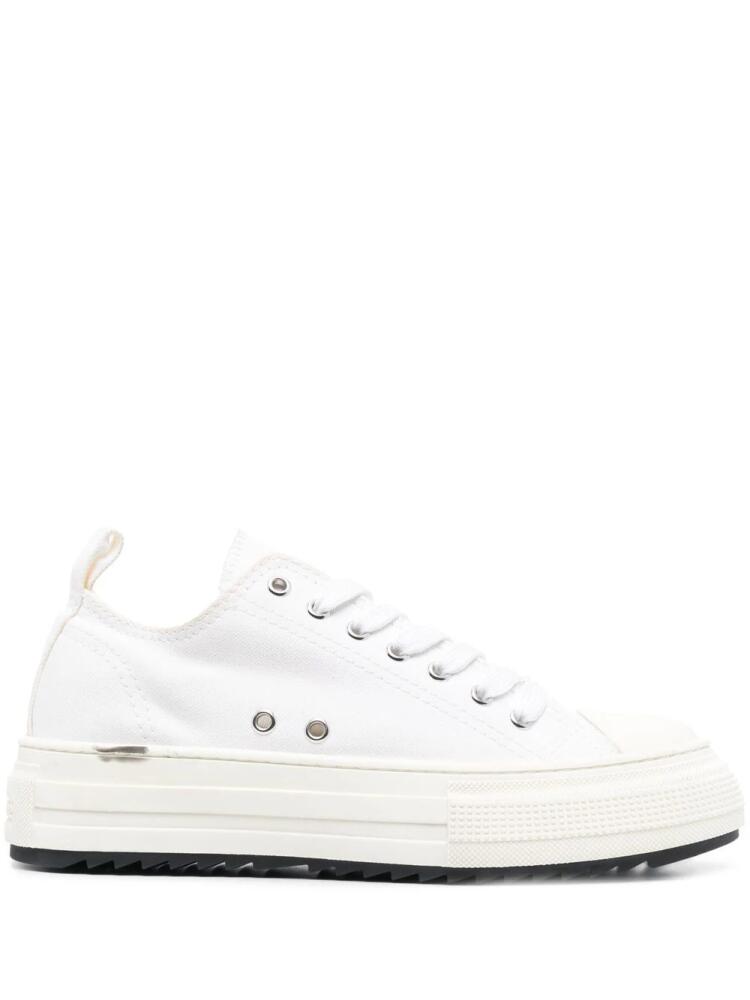 DSQUARED2 platform-sole low-top sneakers - White Cover