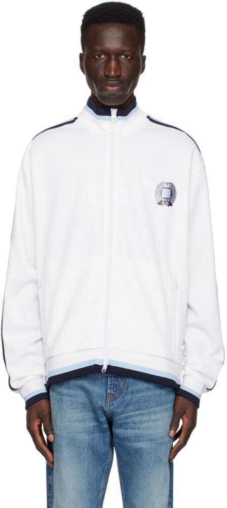 Hugo White Zip Sweater Cover