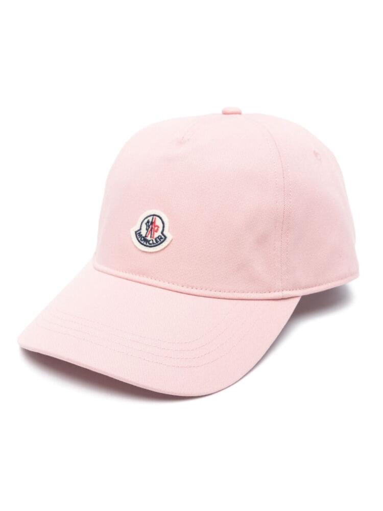 Moncler logo-patch baseball cap - Pink Cover