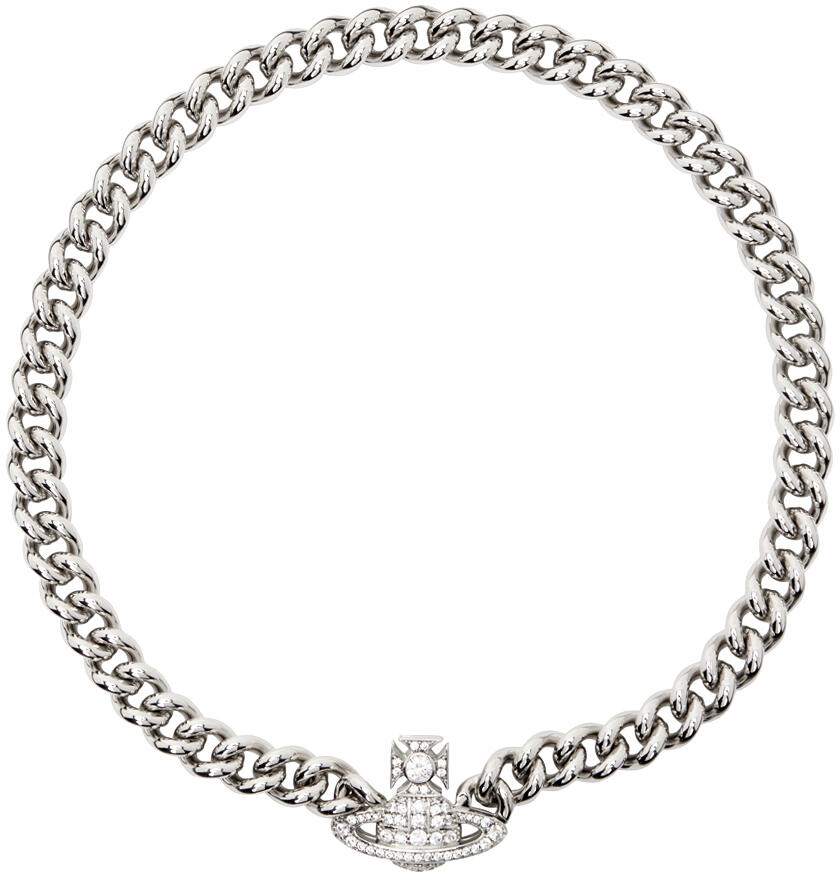 Vivienne Westwood Silver Graziella Small Choker Necklace Cover