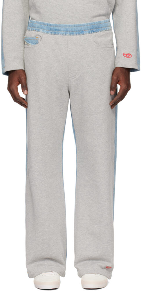 Diesel Gray & Blue P-Sol-Den Sweatpants Cover