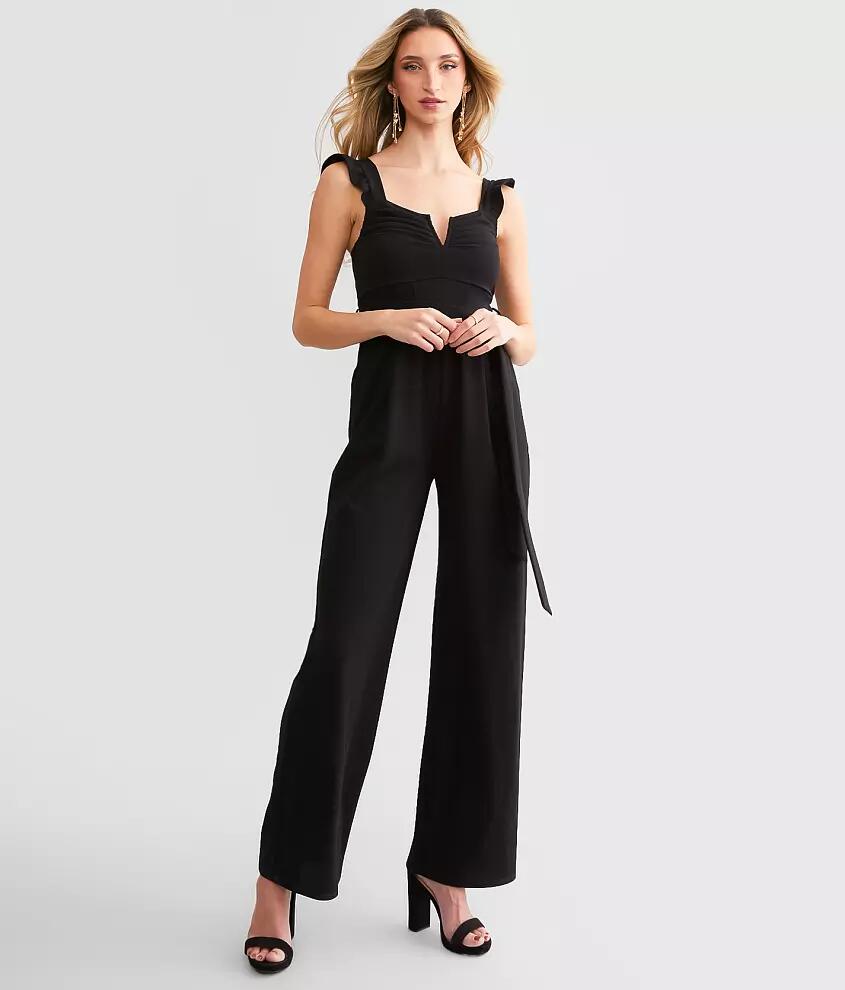 Willow & Root Ruffle V-Wire Jumpsuit Cover