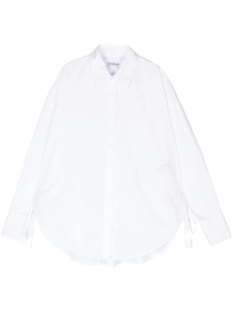 DONDUP knot-detailing cotton shirt - White Cover