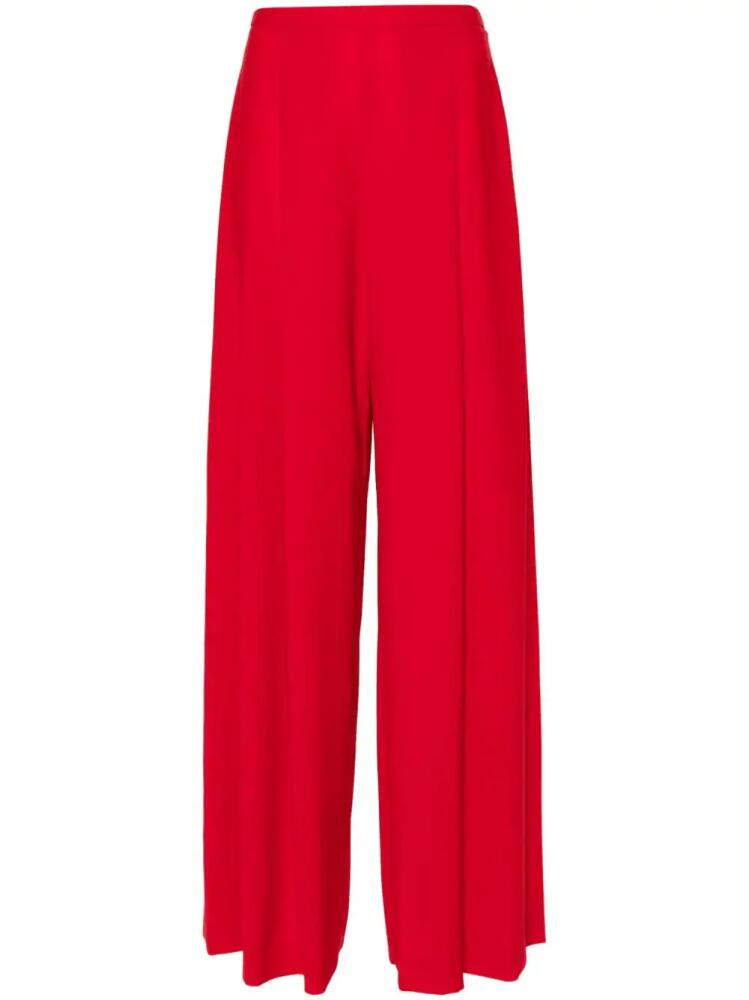 Carolina Herrera pleated wide-leg trousers - Red Cover