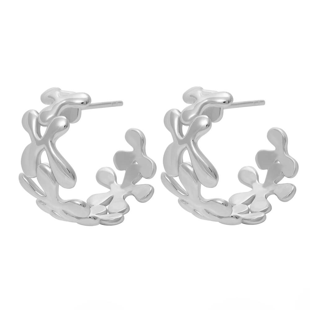 Lucy Quartermaine Splash Hoops in Sterling Silver Cover