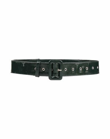 Dries Van Noten Woman Belt Dark green Soft Leather Cover