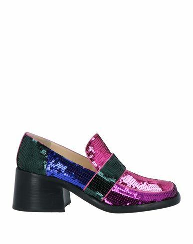 Rochas Woman Loafers Fuchsia Textile fibers Cover