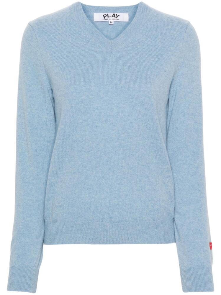 Comme Des Garçons Play heart logo wool jumper - Blue Cover