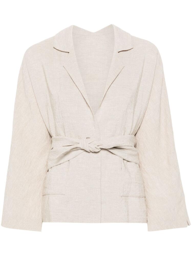 Daniela Gregis linen blazer - Neutrals Cover