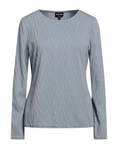 Giorgio Armani Woman Sweater Pastel blue Viscose, Polyamide, Cashmere, Elastane Cover