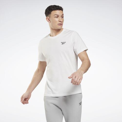 Reebok Identity Small Logo T-Shirt - Mens White Cover