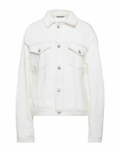 Maison Margiela Woman Denim outerwear White Cotton Cover