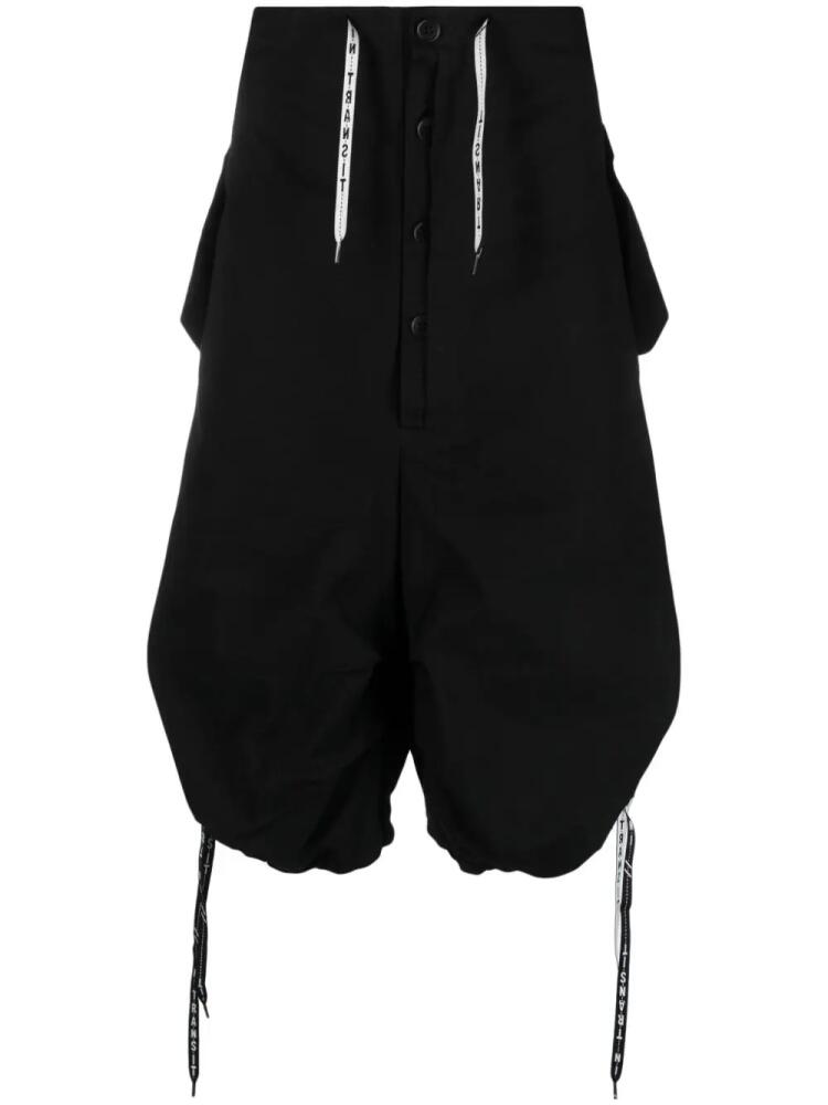 Henrik Vibskov Shipping drop-crotch shorts - Black Cover