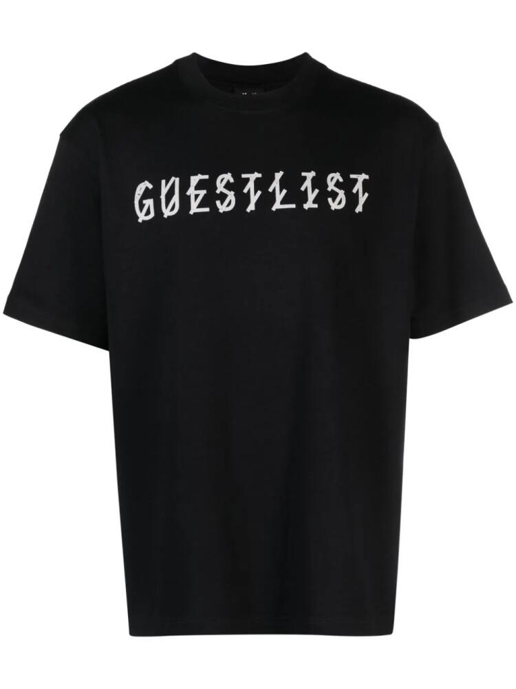 44 LABEL GROUP Guestlist logo-print T-shirt - Black Cover