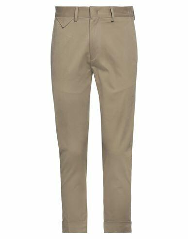 Low Brand Man Pants Khaki Cotton, Elastane Cover