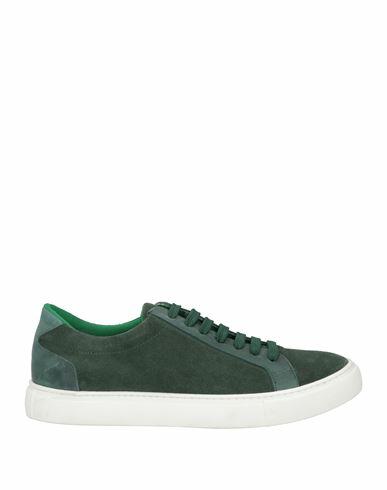 Tsd12 Man Sneakers Green Soft Leather Cover