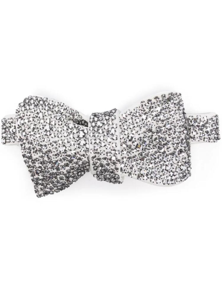 Stella McCartney crystal-embellished bow tie - White Cover