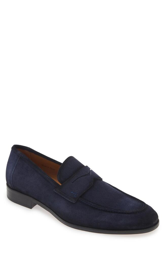 Mezlan Caro Penny Loafer in Navy Cover