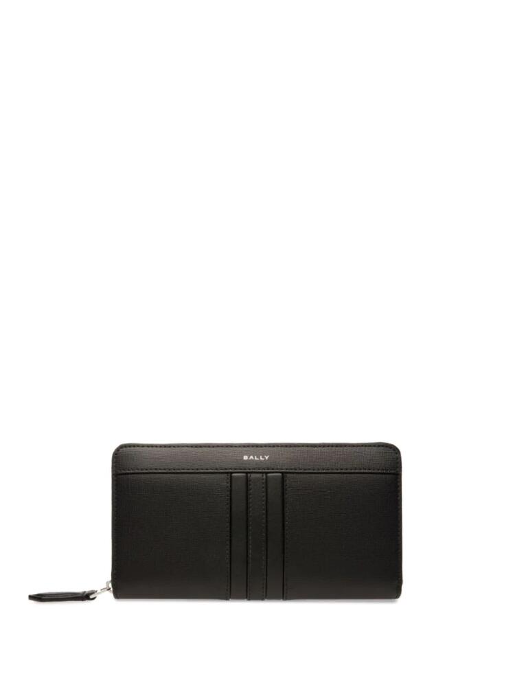 Bally logo-stamp leather wallet - Black Cover