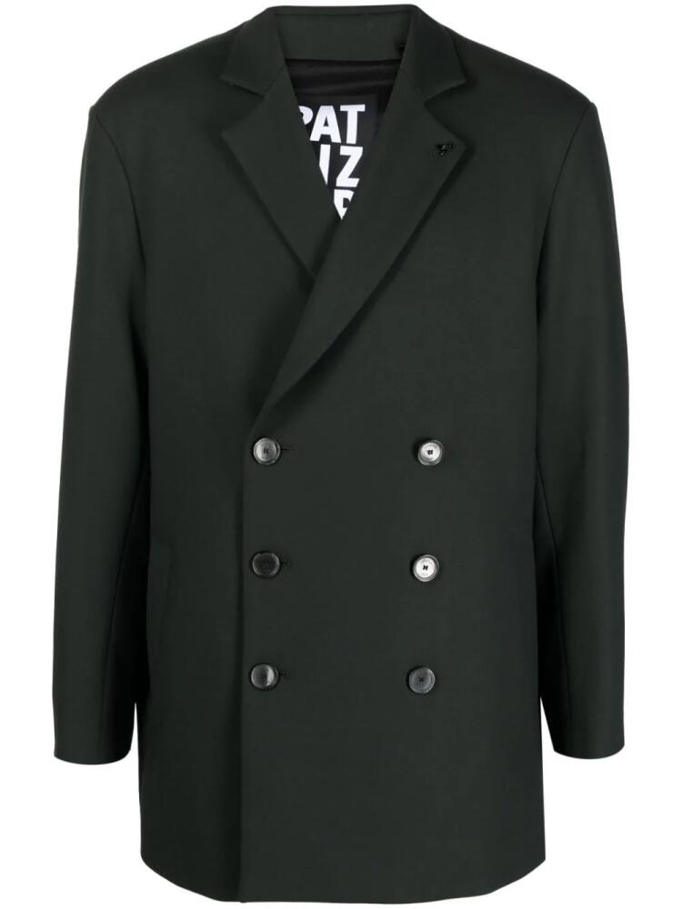 Patrizia Pepe notched-lapels double-breasted blazer - Green Cover