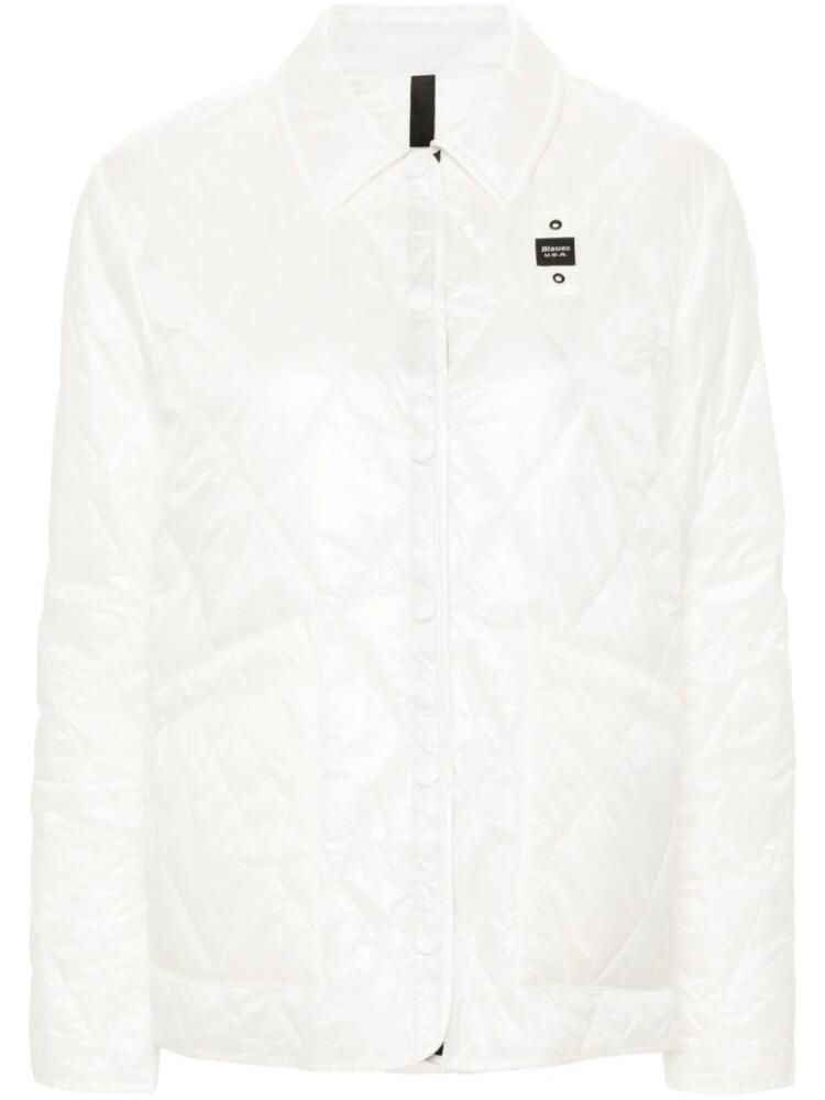 Blauer diamond-quilted lightweight jacket - White Cover