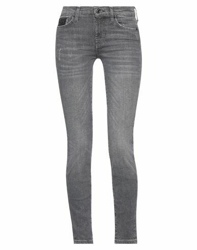 7 For All Mankind Woman Jeans Black Cotton, Lyocell, Elastomultiester, Elastane Cover