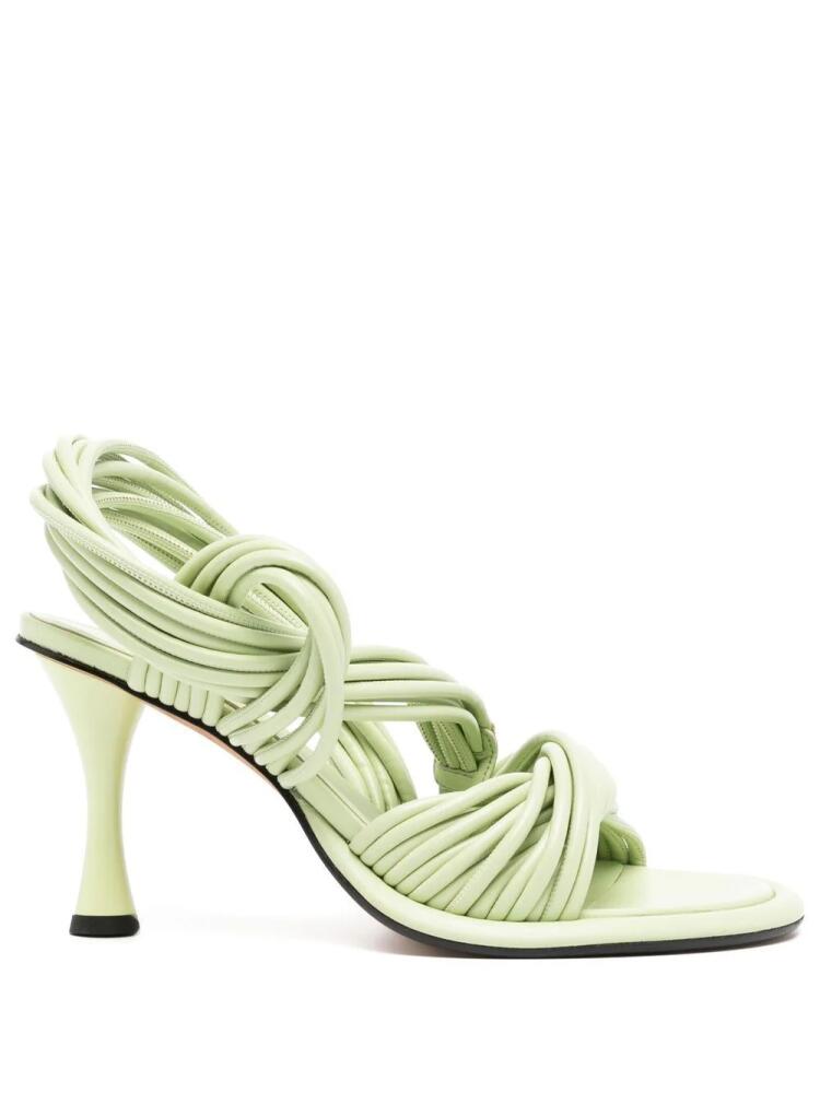 Proenza Schouler Pipe Rolo 90mm sandals - Green Cover