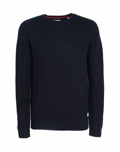 Jack & Jones Man Sweater Navy blue Acrylic, Cotton Cover