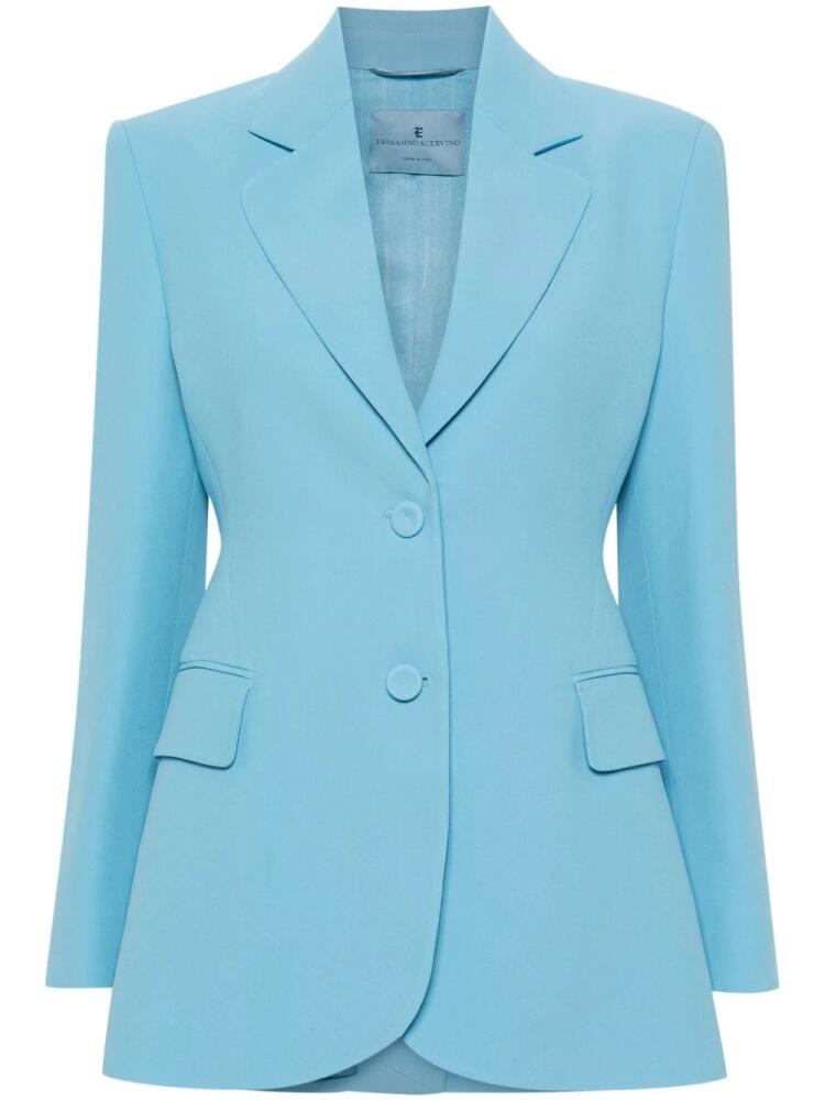 Ermanno Scervino single-breasted crepe blazer - Blue Cover