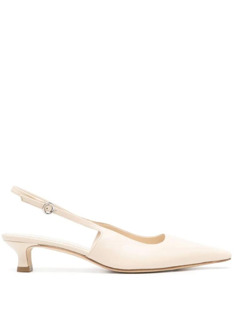 Aeyde Catrina 35mm leather pumps - Neutrals Cover