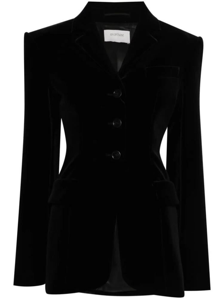 Sportmax velvet blazer - Black Cover